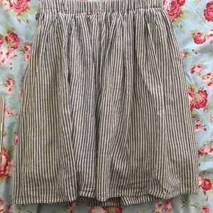 Blue/Grey Seersucker Miniskirt